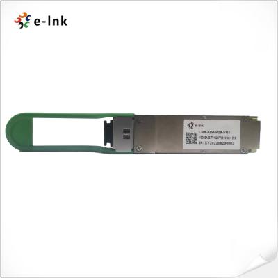 China Conector a dos caras óptico del módulo 1310nm los 2KM LC del transmisor-receptor del módulo QSFP28 de FR1 100G en venta