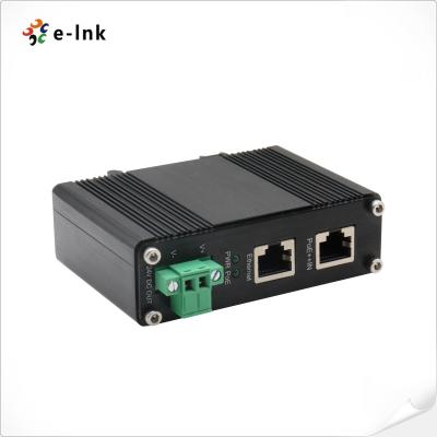 China Poder industrial do gigabit 802.3bt 95W do fortalecer sobre o trilho do ruído da saída do divisor 24VDC dos ethernet à venda