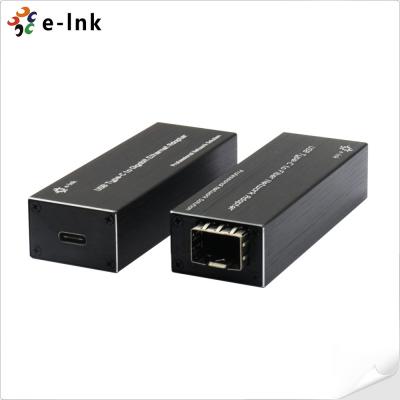 China Micro Miniusb C aan SFP-van de het Netwerkadapter 5W 9K van Vezelgigabit ethernet Jumbo het Kaderfcc Te koop