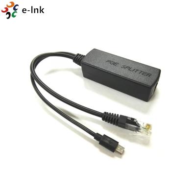 China Gigabit 5V 2A Unternehmen PoE-Teiler-1000Mbps mit Mikro-USB-Art c-Hafen zu verkaufen