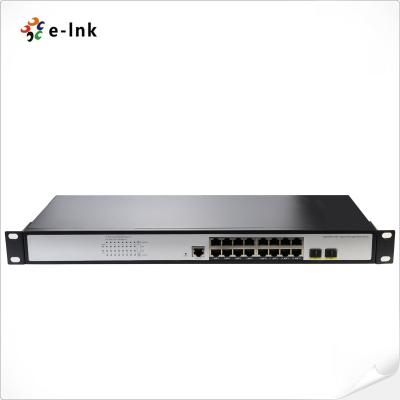 China Capa 2 de la empresa manejada gigabit 802.3at PoE del puerto del interruptor 16 a 2 100/1000X portuarios SFP en venta