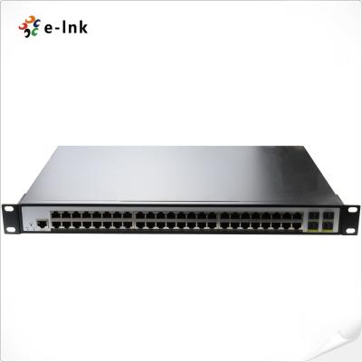 China Gigabit 802.3at 48 Havenpoe Schakelaar 4 Haven 100/1000X Geleid SFP L2 Te koop