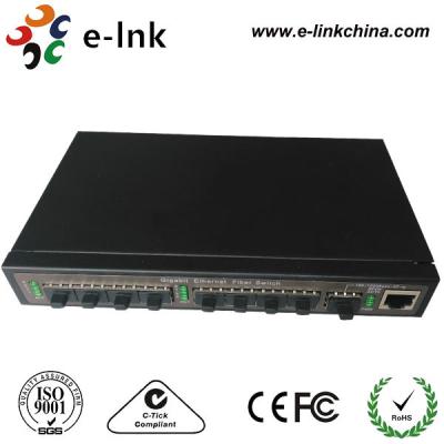 China Van de de Vezel Optische Hub van Unmanagedgigabit ethernet de Schakelaar Multimode/Enige Wijze Te koop