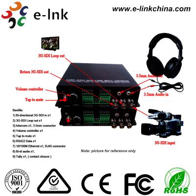 China Intercom / Return Video 3G SDI To Fiber Optic Converter , Audio Sdi Video Converter for sale