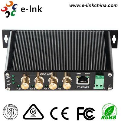 Chine Ethernet multi industriel de port au-dessus du taux coaxial de l'Ethernet 10/100/1000Mpbs de convertisseur à vendre