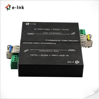 China Convertidor de fibra HDMI 4K con soporte de señal de audio externo RS232 DDC HPDT en venta