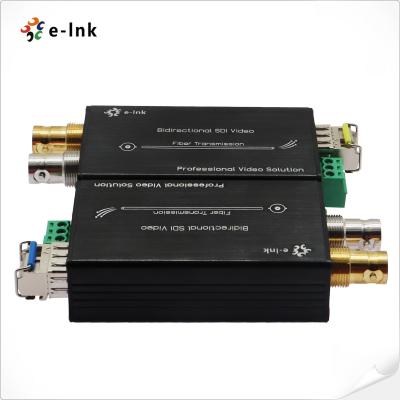 China Bi-directional 3G-SDI Video Over Fiber Extender SMF LC 20KM Fiber Transmitter Receiver for sale