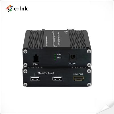 China Mini 4k HDMI 2.0 KVM USB Over Fiber Extender LC 300 metros Transmissor Receptor à venda