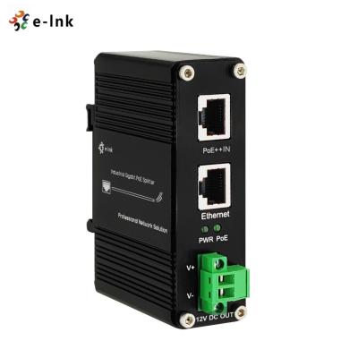 China Industrie Gigabit 802.3bt PoE Splitter 10/100/1000mbps 12vdc 36w Ausgang zu verkaufen