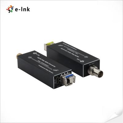 China HD SDI Fiber Extender Single Mode LC 20km Mini SDI Video over Fiber Transmitter Receiver for sale