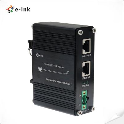 중국 PoE 주입자 어댑터 2.5G 802.3at 30W 48V DC 출력 부스터 기능 Din Rail 장착 판매용