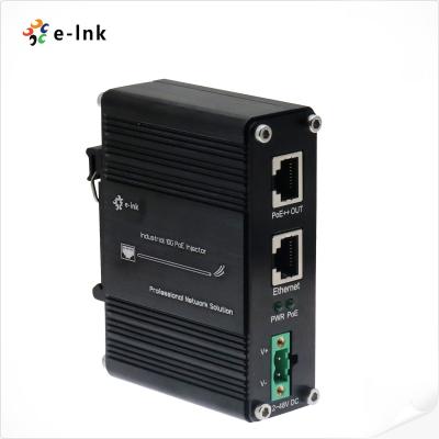 Chine Adaptateur d'injecteur PoE extérieur 10G 60W IEEE 802.3at Installation sur rail ou mur standard DIN à vendre