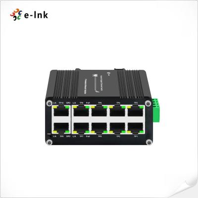 China Mini Gigabit Switch met 8×10/100/1000T 30W PoE-poorten plus 2 RJ45 Uplink-poorten Te koop