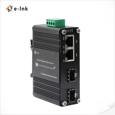 China Mini-Industrial Ethernet Switch mit 2×10/100/1000T PoE-Ports + 2×100/1000Base-X SFP-Ports zu verkaufen