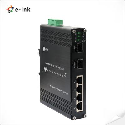 China Comutador Ethernet Industrial com portas Base-T+2×100BASE-FX de 4×10/100 à venda