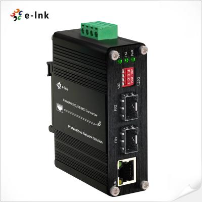 China Conversor industrial 1G/10G SFP+ para SFP+ OEO com função de conversor de mídia Ethernet 1G à venda