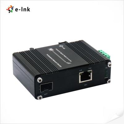 Chine Convertisseur de médias industriel micro avec ports PoE++ de 1×100/ 1000X SFP+110×100/1000T de 60 W à vendre