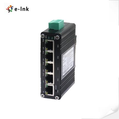 China Mini Industrial Web Managed 5 port POE Switch with 4 Port PoE 1 Uplink for sale