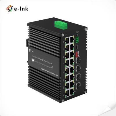 China Industrie L2+ 16-Port 10/100/1000T 802.3at PoE plus 4-Port 1000X SFP verwalteter Ethernet-Switch zu verkaufen