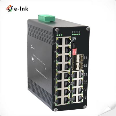 China Industrie L2+ 24-Port 10/100/1000T plus 4-Port 1000X SFP verwalteter Ethernet-Switch zu verkaufen