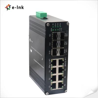 China Industrie L2+ 8-Port 10/100/1000T 802.3at PoE und 6-Port 1000X SFP verwalteter Ethernet-Switch zu verkaufen