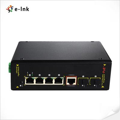 China Unmanaged Industrial 4-Port 10/100/1000T UPoE (60W Hochleistung) plus 2-Port 1000X SFP Ethernet Switch zu verkaufen