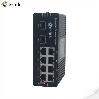 China Industrial 8-port 10/100/1000BASE-T and 2-port 1000BASE-SFP 250m PoE Switch zu verkaufen