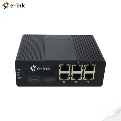 China Industrial 6-port 10/100Base-T + 2-port 100BASE-FX Ethernet Switch zu verkaufen