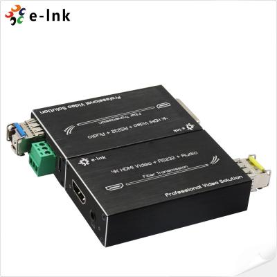 China Extensor de fibra de micro 4K HDMI con RS232 y audio externo en venta