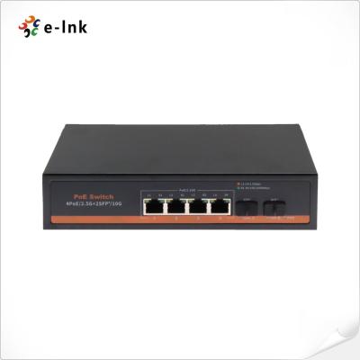 Κίνα 4x2.5Gbps θύρες PoE + 2 x10G θύρες SFP+ Fiber PoE Switch προς πώληση