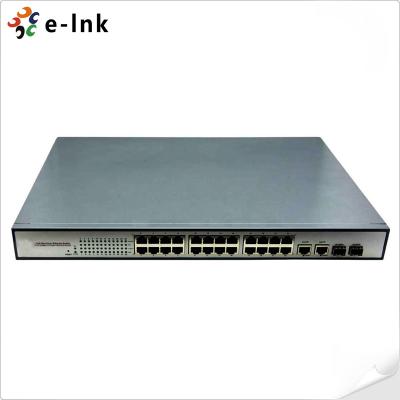 Chine 10/100/1000Mbps PoE-PSE Switch Ethernet fibre à cuivre: 4 SFP + 24 PoE à vendre