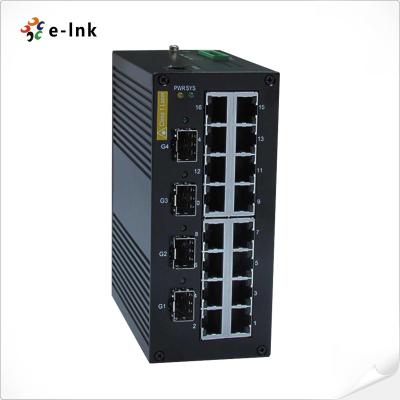 China Interruptor Ethernet Industrial Gestado: 16 x 10/100BASETX + 4 x 1000BaseX SFP à venda