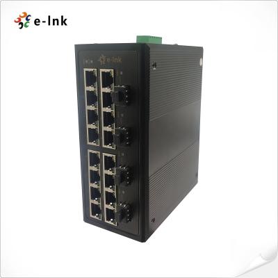 China Interruptor Ethernet SFP de 16 puertos industriales gestionados 10/100/1000BASE-T + 4 puertos 100/1000BASE-X en venta