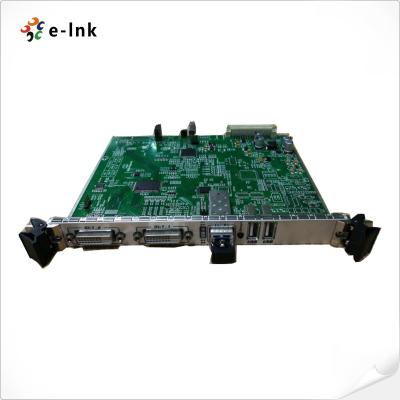 China 5U Rack Mount 4K DVI KVM Extensor de Fibra Óptica à venda