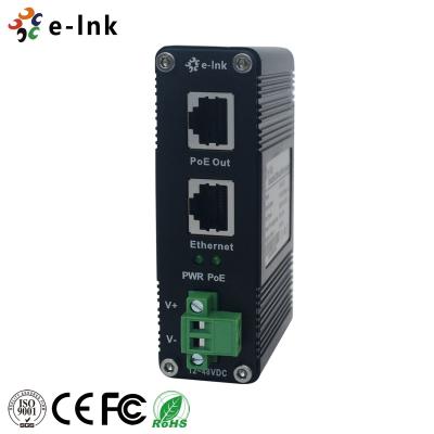 Chine Puissance de gigabit d'E-lien au-dessus de rail de la puissance fournie de l'injecteur 12~48VDC d'Ethernet DIN/de bâti de mur à vendre