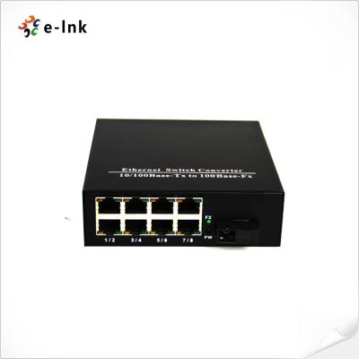 China Sc-Schakelaar van Ethernet van de Vezelhaven de Snelle, Schakelaar 8 Havens 10/100M van het Vezel Optische Netwerk Te koop