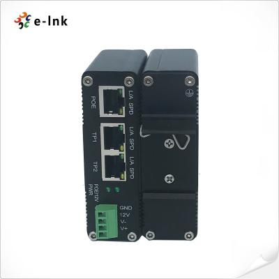 China Industrieller Teiler IEEE802.3af/At PoE mit Funktion des Schalter-2-Port, Ausgangsspannung 12VDC zu verkaufen