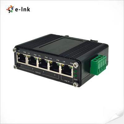 Cina Mini switch POE Ethernet industriale a 4 porte 10/100/1000BASE-T PoE 12~48 V CC in vendita