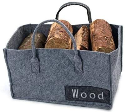 China Viable Felt Weaving Basket Fashion Wine Box Cabinet Organizers With Handles Light Up Storage Packing Dyed Customized Size Storage Basket for sale