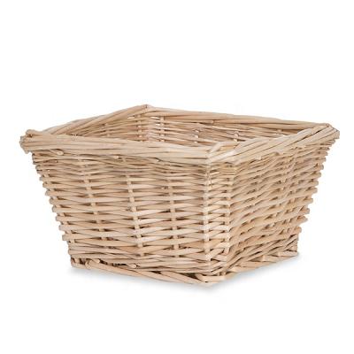 China Sustainable Household Hand - Woven Willow Basket Cosmetics Others Toys Storage Racks for sale