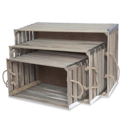 China China Cheap Stackable Wooden Fruit Crates Boxes For Sale for sale