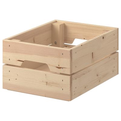 China Durable Rectangular Natural Stacked Wooden Handle Pine Tool Storage Box for sale