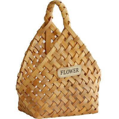 China Contracted office basket style flower pot blow storage basket rural decorative fruit storage shavings for sale