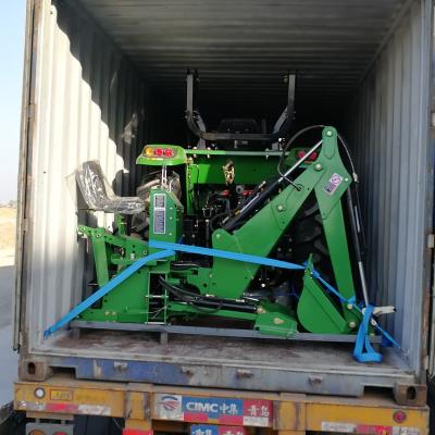 China Trailed loader and backhoe towed by tractor used in farmland for digging soil for sale