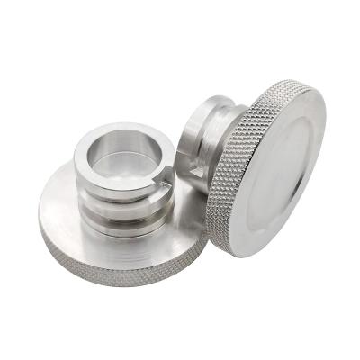 China High Quality Aluminum CNC Machining CNC Cover Aluminum Knurling CNC Turning Knurled Parts for sale