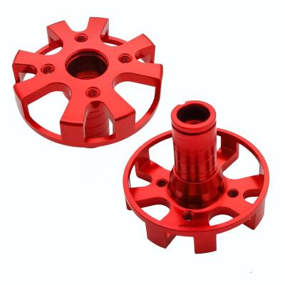 China Custom Machinery Parts CNC Machined Prototype Aluminum Parts CNC Milling and Turning Motor Parts Anodized Prototype Aluminum Parts for sale