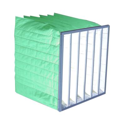 China Hotels Synthetic Fiber Pocket Air Filter Bag Filter Medium Efficiency For Air Conditioning Systems Ventilation Filter for sale