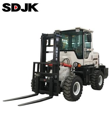 China High Efficiency 3.0 Ton 5.0 Ton Off Road Forklift 4x4 4WD 4.0 Ton 3.0 Ton All Four 4 Wheel Drive All Rough Terrain Forklift for sale