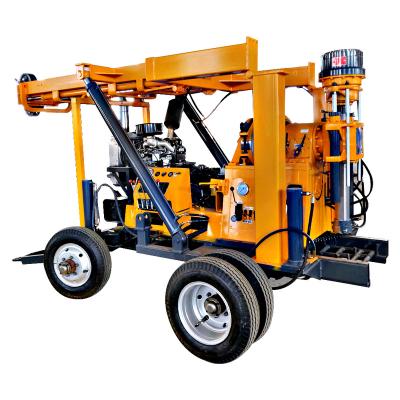 China Construction worksÂ   Free shipping! XYX-3 wheel water well drilling rig for sale