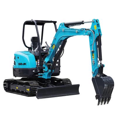 China JKW-35S Hotels Agricultural Machinery 3.5T Mini Excavator Small Garden Digging Machine Household China CE ISO With Attachment for sale